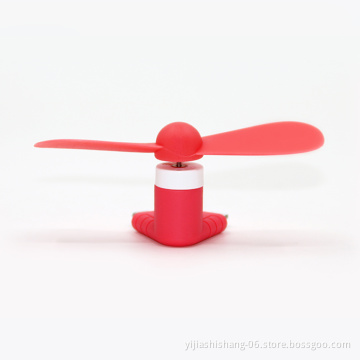 Yijiashishang CE ROHS Certified mini usb flexible fan 2 in 1 Mini USB Fan for Android and iOS Mobile Phone